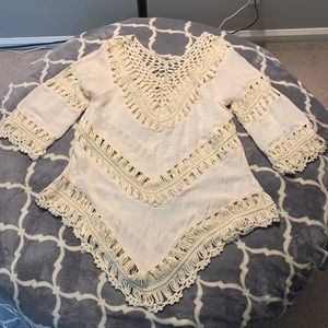 Beautiful Crocheted Boho/Hippy Casual Top